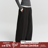 弯刀卫裤 女美式 新款 RAPPEYE 高腰宽松简约直筒显瘦休闲运动阔腿裤