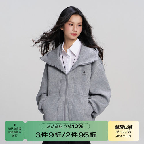 RAPPEYE连帽情侣款机能拉链卫衣