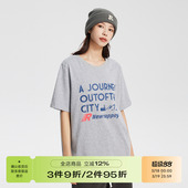 短袖 RAPPEYE山脉美式 正肩基础款 新款 T恤 休闲男女宽松潮牌情侣夏季