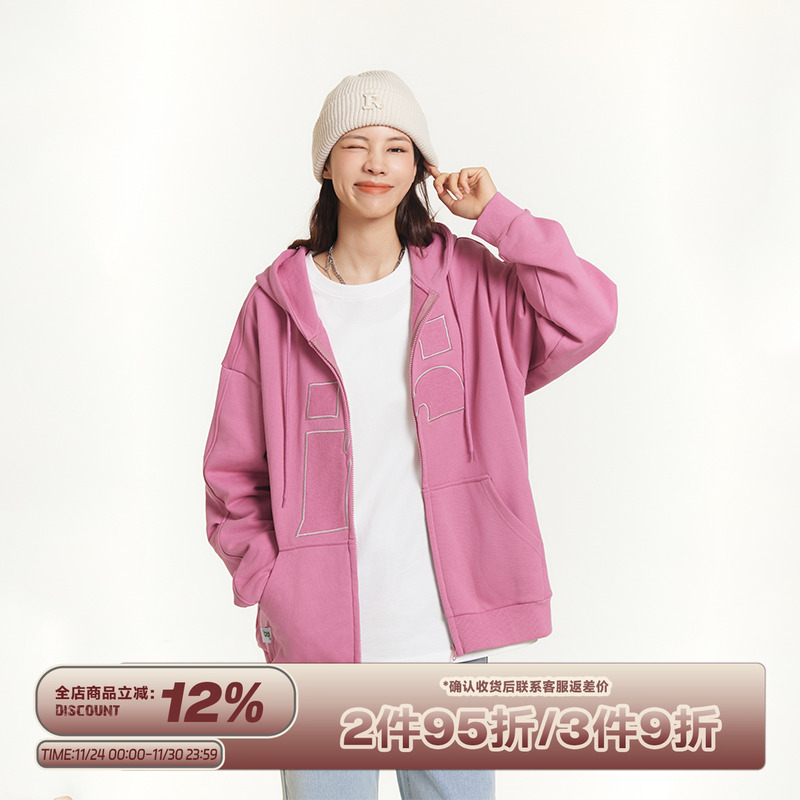 RAPPEYE美式复古休闲拉链卫衣