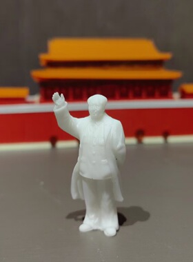 伟大领袖毛主席雕像微景观摆件爷爷微缩模型人天安门礼宾车饰品