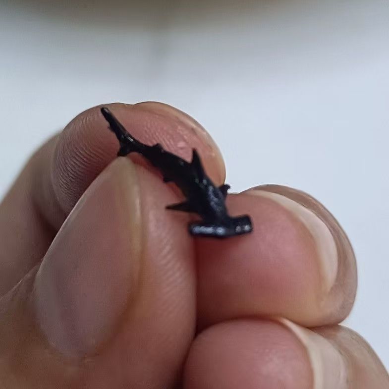 海洋动物座头鲸蓝鲨鱼鳄海豚锤头抹香微型迷你小滴胶填充材料树脂