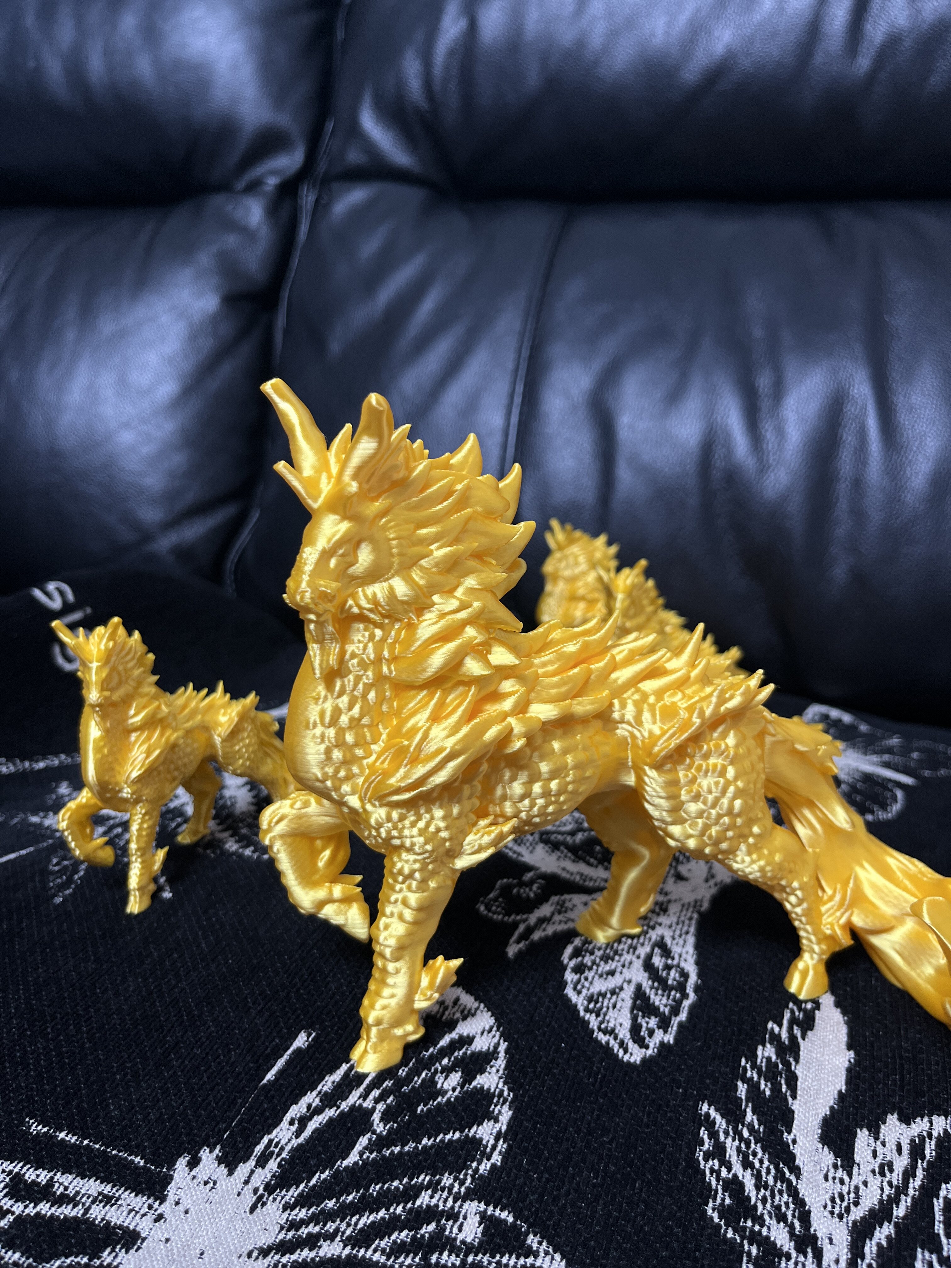 爆款3d打印麒麟龙马摆件吃鸡和平精英节日喜庆招财生日创意礼物