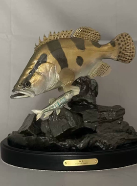 立体鳜鱼模型摆件雕塑