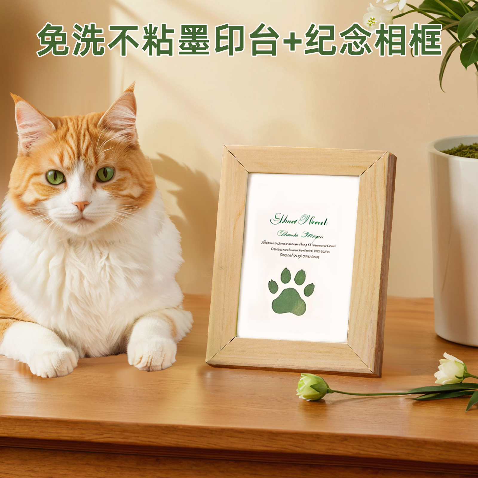 宠物爪印足迹纪念相框手脚印留念