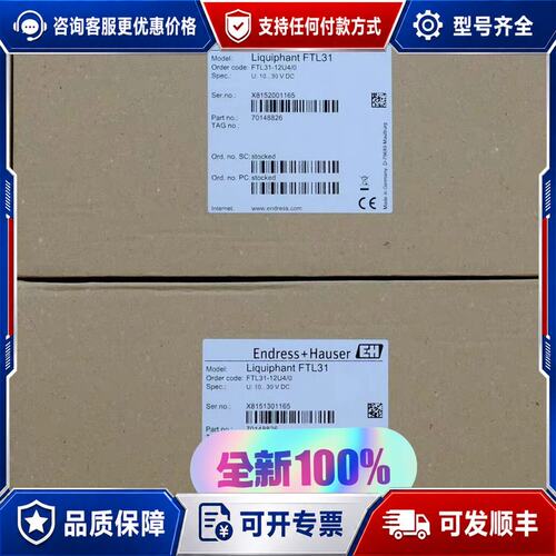 议价E+H FTL31-AA4U2BAWSJ 恩德斯豪斯音叉可维修