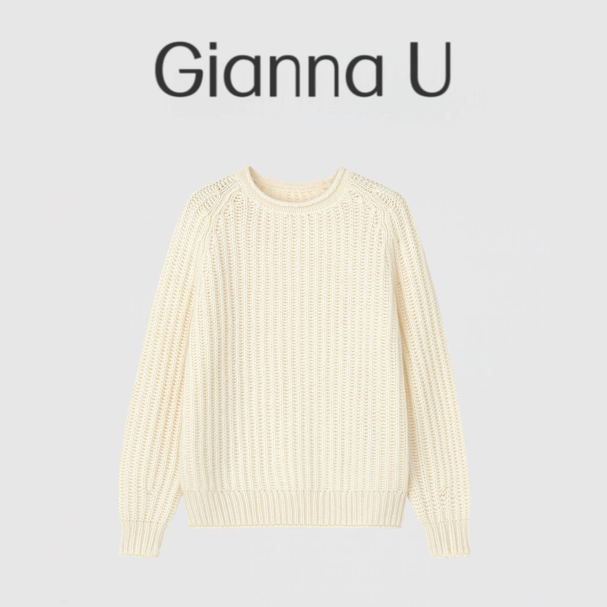 重工麻花厚款～颜控狂喜！纯山羊绒衫女圆领加厚粗棒元宝针宽松白