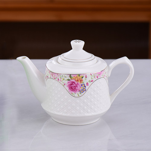 茶壶陶瓷泡茶家用茶楼旅馆小容量过滤泡茶壶耐高温小号面馆醋油壶