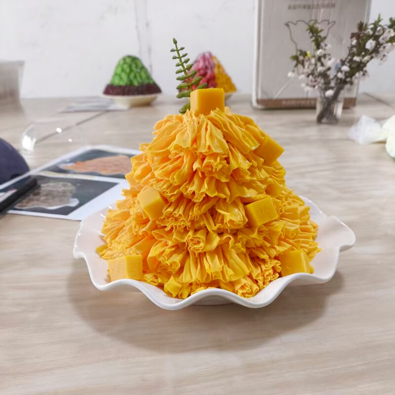 定制仿真绵绵冰模型甜品店展示样品刨冰冰淇淋模具冰沙模型冰激凌