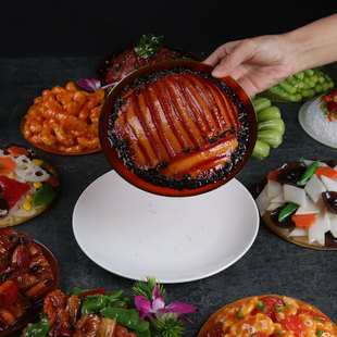 全新上架可分离脱盘菜品模型仿真菜样品中餐展示道具多尺寸餐具用