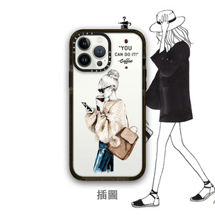 Max. Pro Casetif咖啡少女防摔手机壳适用iPhone15