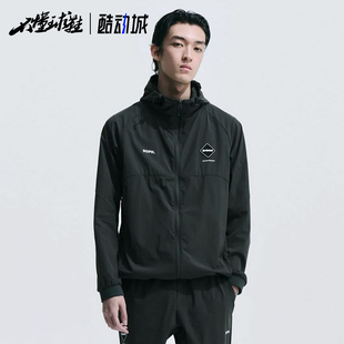 BLOUSON连帽黑色简约字母印花休闲夹克 HOODED 折扣F.C.R.B LYCRA