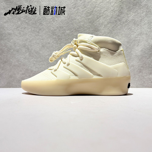 Adidas Athletics x Fear of God联名款高帮厚底生活休闲鞋IE6208