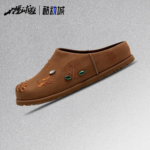 UGG x Randomevent 奥兹克罗格 复古百搭 包头拖鞋1184870-BRN