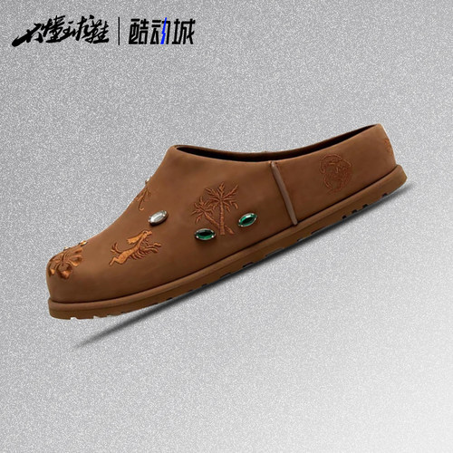 UGG x Randomevent 奥兹克罗格 复古百搭 包头拖鞋1184870-BRN