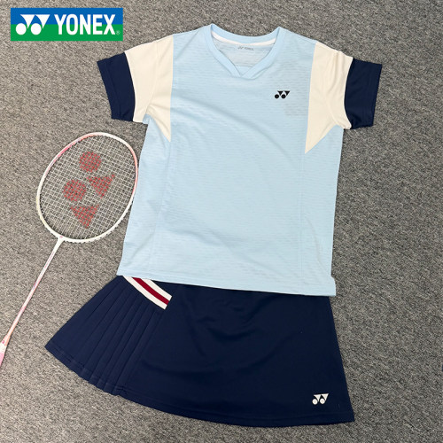 尤尼克斯羽毛球服女运动T恤套装
