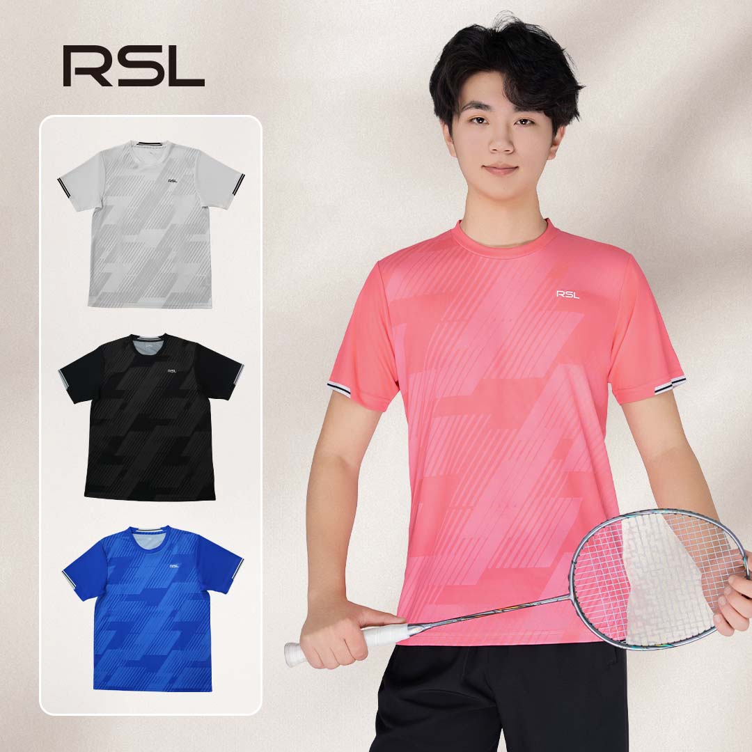 新款RSL/亚狮龙速干短袖羽毛球服