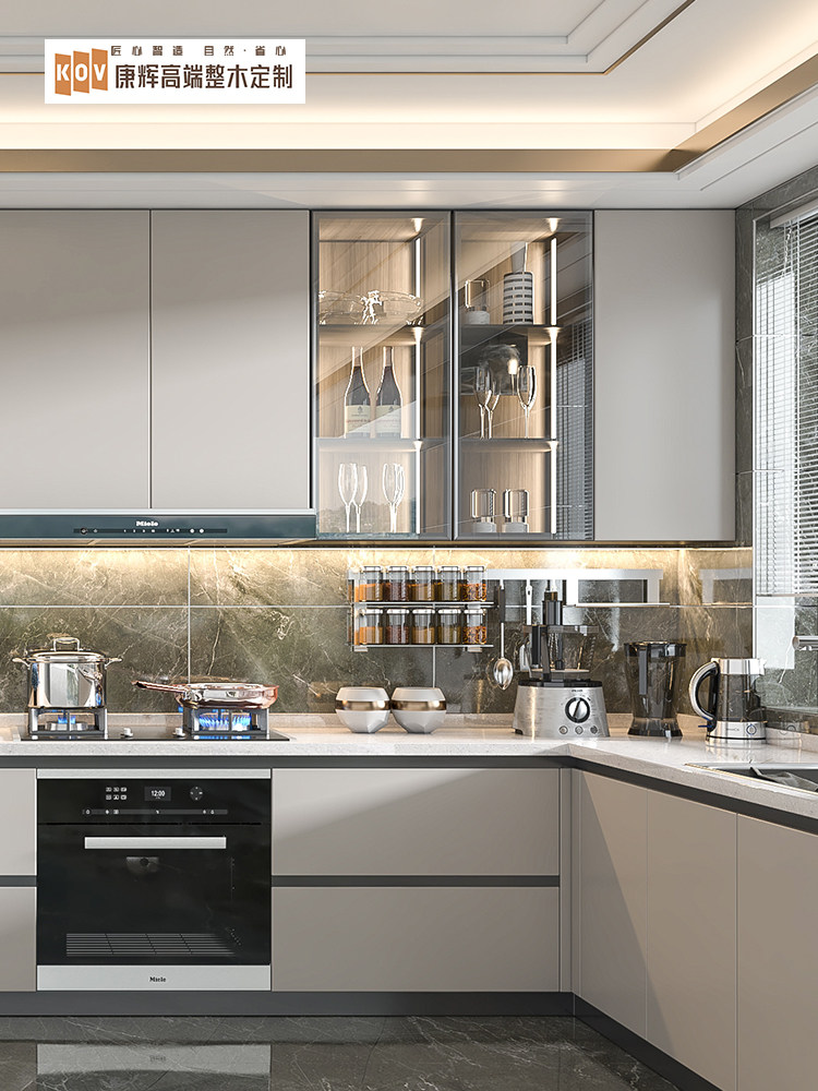 康辉全屋定制实木整体推拉门衣柜家用卧室简约现代衣帽间一柜到顶