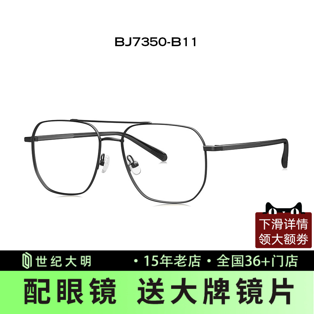 暴龙飞行员金属蛤蟆双梁眼镜框