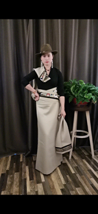 藏式民族风假袍锅庄舞裙定制