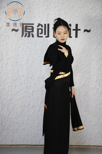 藏式民族风假袍锅庄舞裙