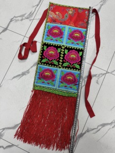 藏式民族风刺绣邦典围裙