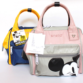 日本乐天新款 妈咪包小号米奇手提单肩斜挎母婴轻便大容量双肩背包