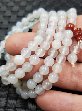 白玉髓毫米虎睛石多圈手串