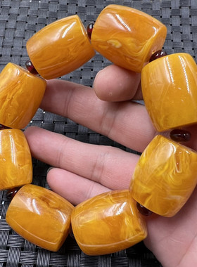 人造蜜蜡路路通手链玉手串