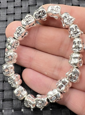 藏银佛头手链手串手饰