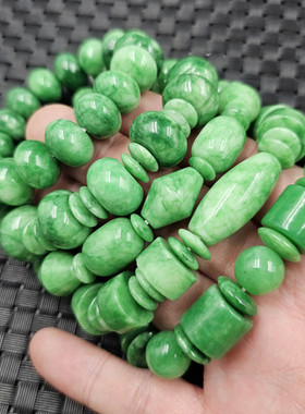 翡翠玉干青平安扣玉石手链