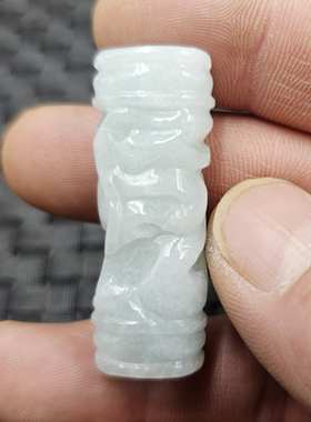翡翠玉a货生肖龙玉石挂件
