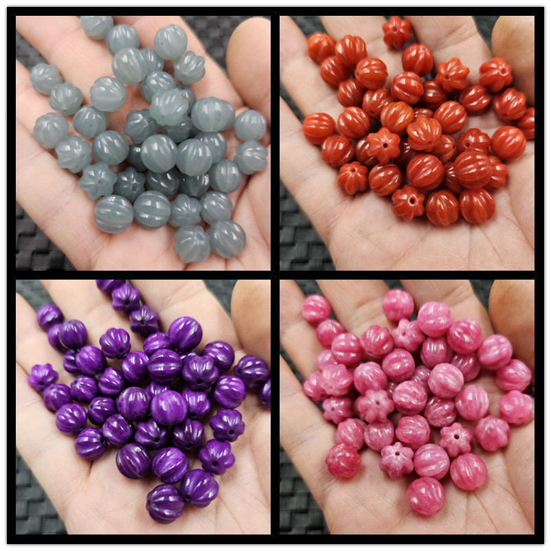 蓝水色南瓜珠玉石散珠红翡色红福瓜珠蜜蜡黄瓜珠diy饰品配件珠子,家居饰品,其他工艺饰品,淘宝优惠券,粉丝福利购,淘宝优惠卷