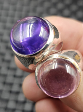 冰种锆石圆形玉石戒指橄榄绿