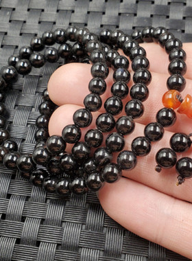 黑玛瑙青金石玉髓多圈手串