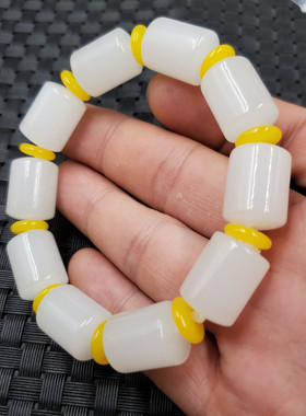 新疆金丝玉路路通手链手串