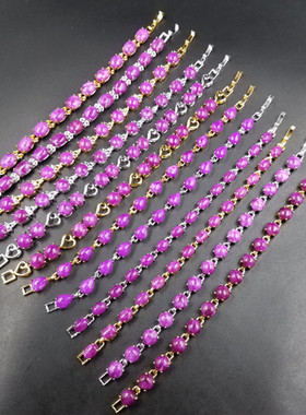 高地精美天然玉石蛋面蛋面手链