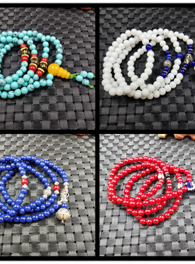 饰品仿绿松石毫米多圈手链