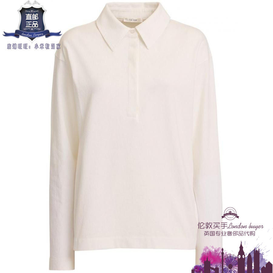 英国代购 女士新款 THE ROW 尖领棉休闲衬衫 正品直邮