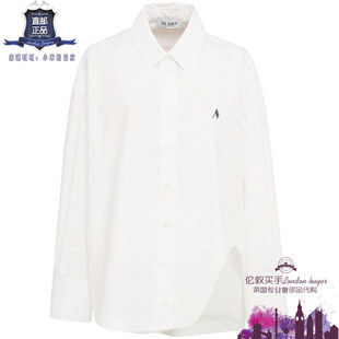 女士新款 正品 The 不对称棉休闲衬衫 直邮 Attico 英国代购