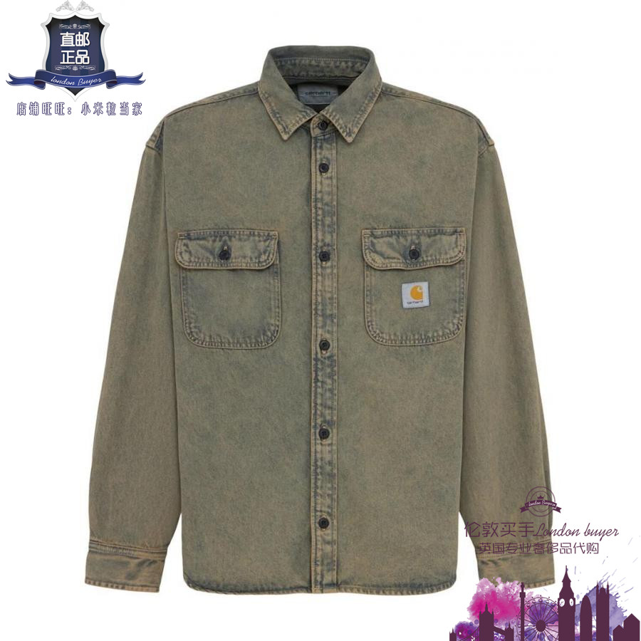 英国代购 男士新款 Carhartt WIP 尖领棉衬衫式夹克 正品直邮