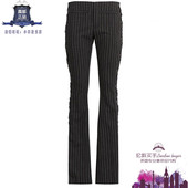 正品 英国代购 直邮 Demeulemeester 条纹紧身休闲裤 女士新款 Ann