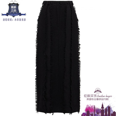 英国代购 女士新款 Eenk 直筒羊毛半身裙 正品直邮