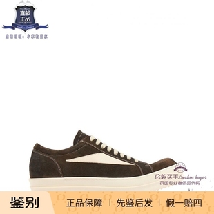 Rick 新款 Owens 复古皮革休闲低帮鞋 直邮 英国代购 正品 男士