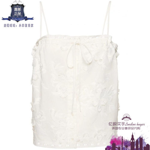 英国代购 女士新款 The Garment 刺绣棉休闲吊带 正品直邮