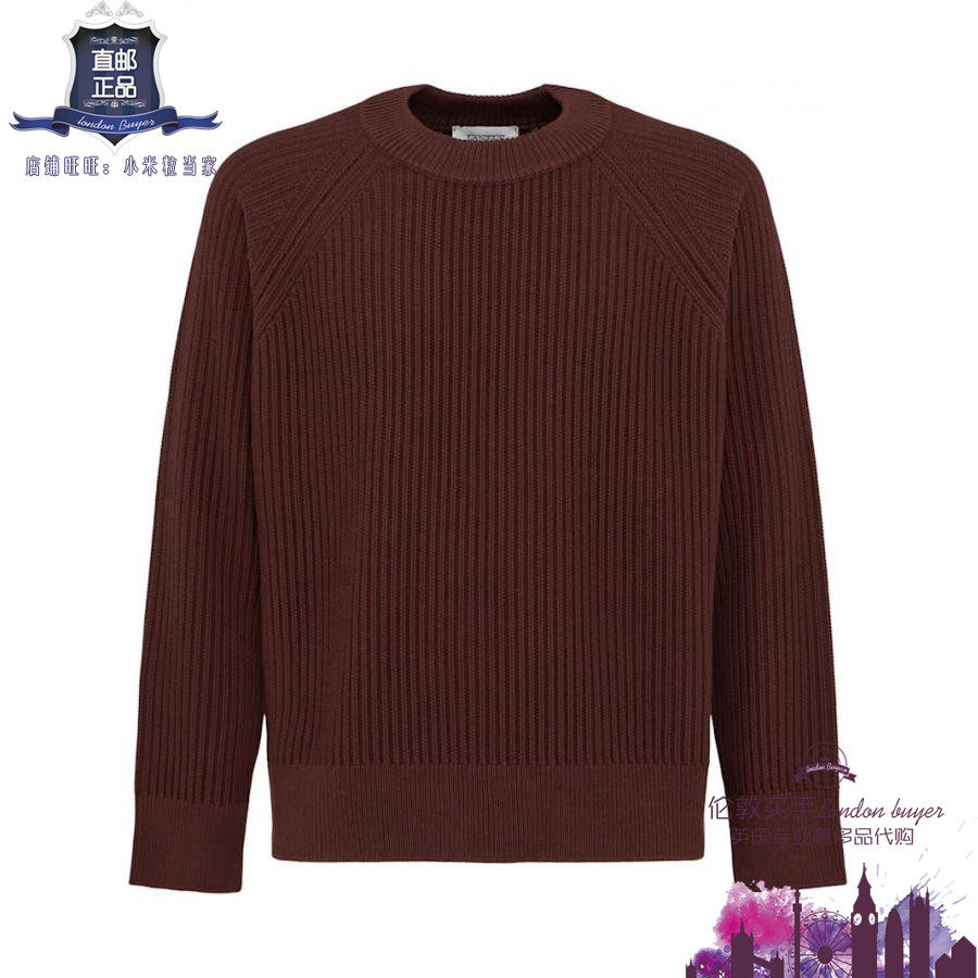 英国代购 男士新款 Laneus 圆领羊毛针织毛衣 正品直邮