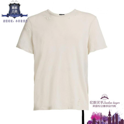 英国代购 男士新款 Ann Demeulemeester 印花棉运动T恤 正品直邮