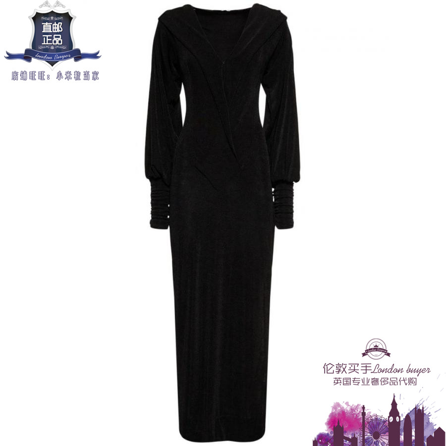 英国代购 女士新款 Rotate 长袖开叉连衣裙 正品直邮