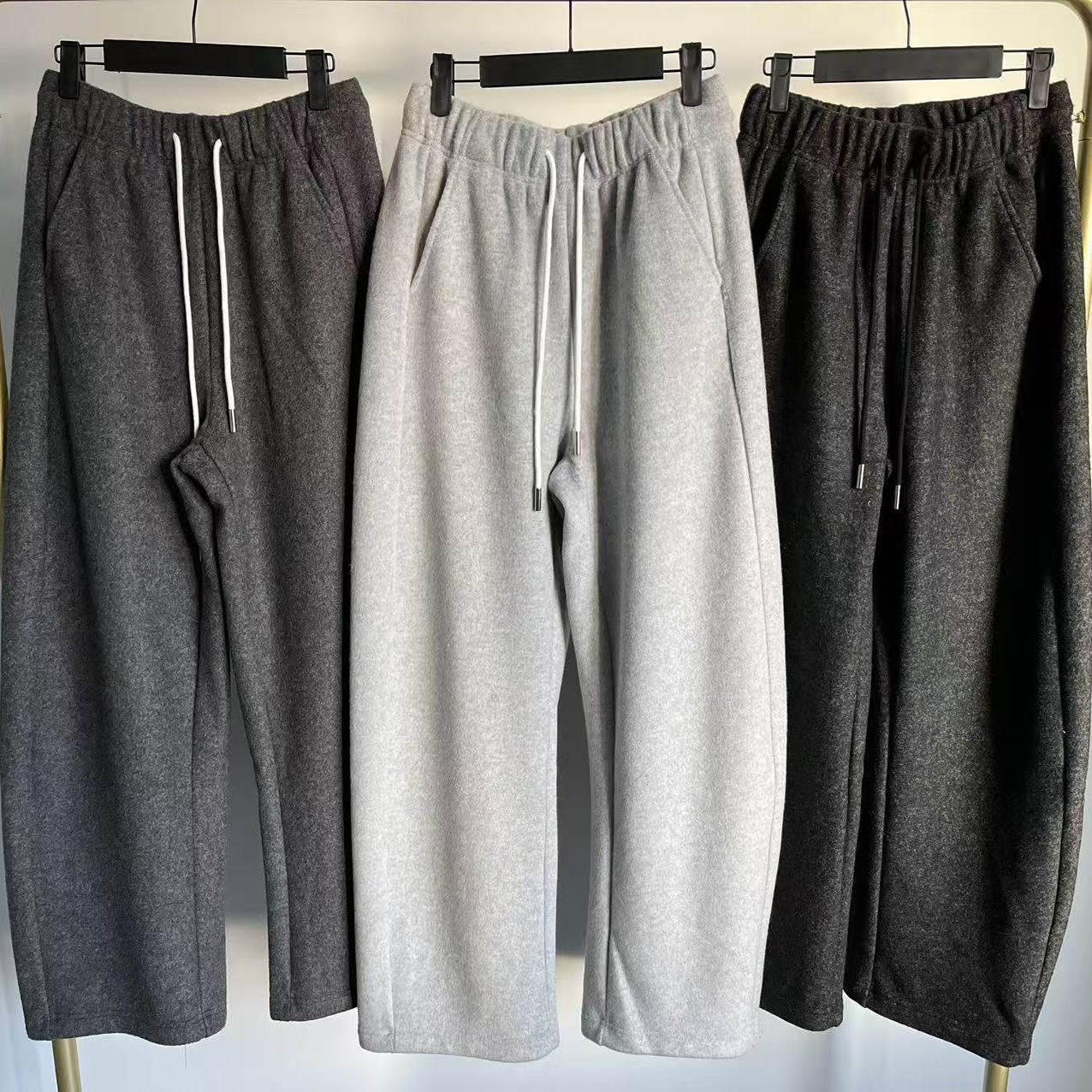 升级版！CAY 原厂订单尾货新款加绒休闲裤弯刀裤冬日薄身美学穿搭