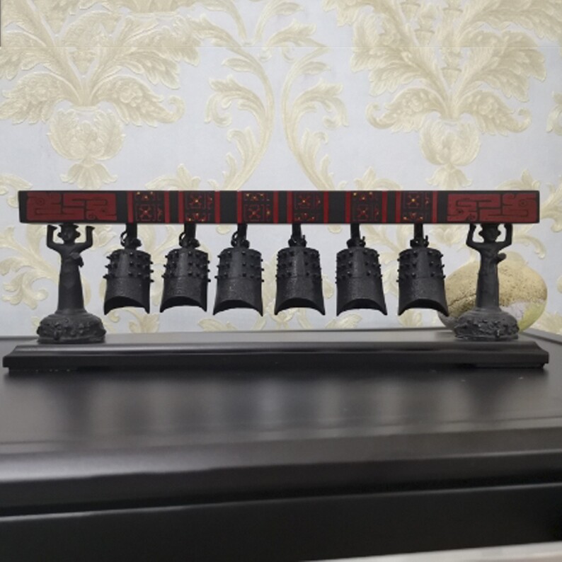 仿古单层曾侯乙青铜小编钟指尖江湖古典桌摆件武汉礼物旅游纪念品